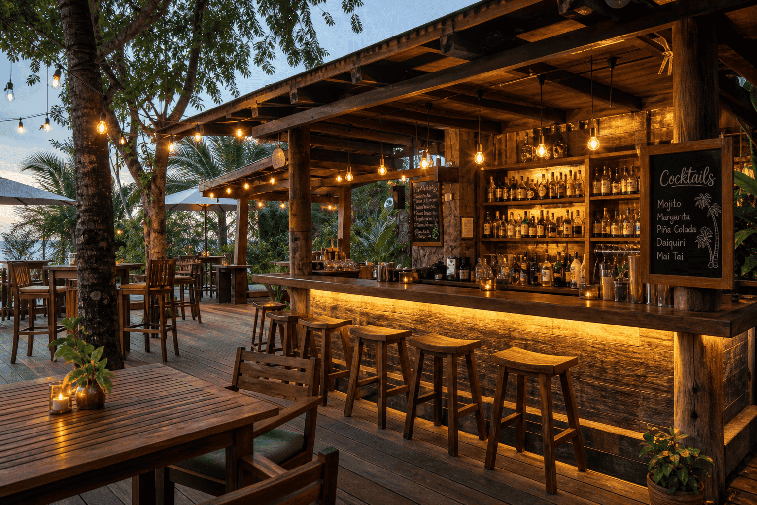 Outdoor bar